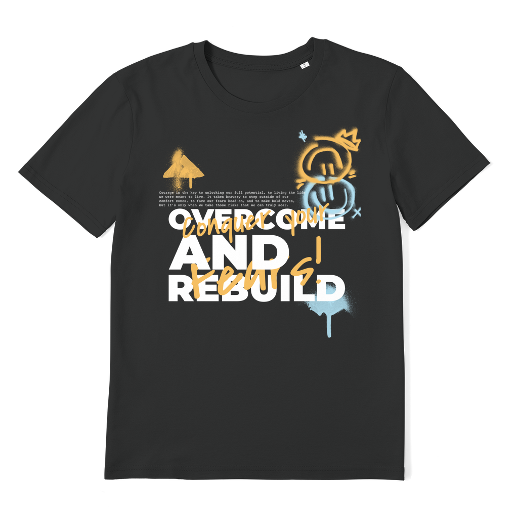 ZerofeaR Conquer Premium Organic Adult T-Shirt