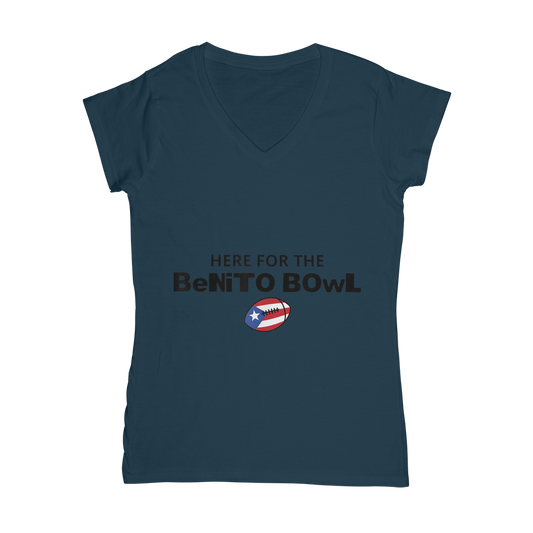 Benito Bowl Classic Women's V-Neck T-Shirt