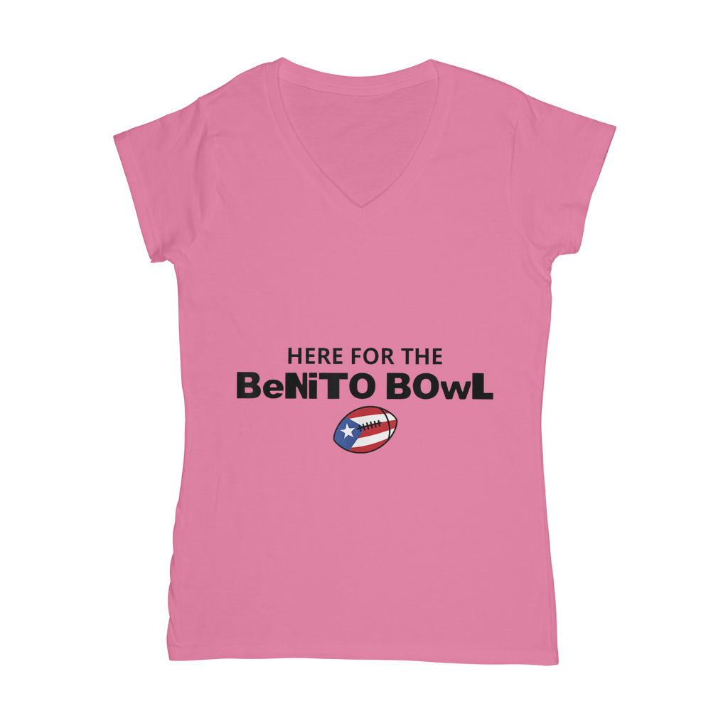 Benito Bowl Classic Women's V-Neck T-Shirt