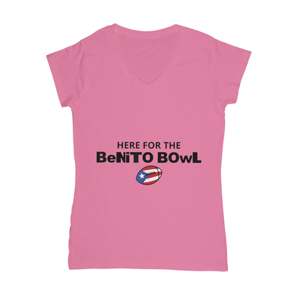 Benito Bowl Classic Women's V-Neck T-Shirt
