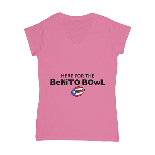 Benito Bowl Classic Women's V-Neck T-Shirt
