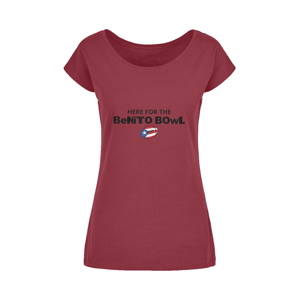 Benito Bowl Wide Neck Womens T-Shirt XS-5XL