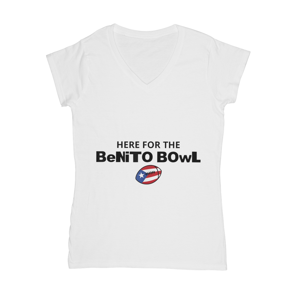 Benito Bowl Classic Women's V-Neck T-Shirt