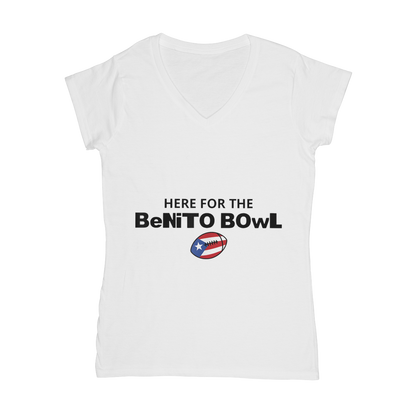 Benito Bowl Classic Women's V-Neck T-Shirt