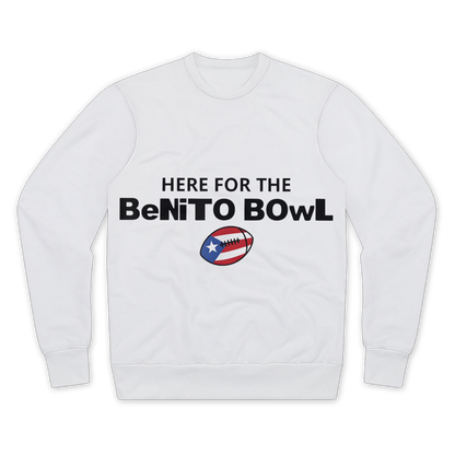 Benito Bowl Performance Cut and Sew Sublimation Unisex Sweatshirt