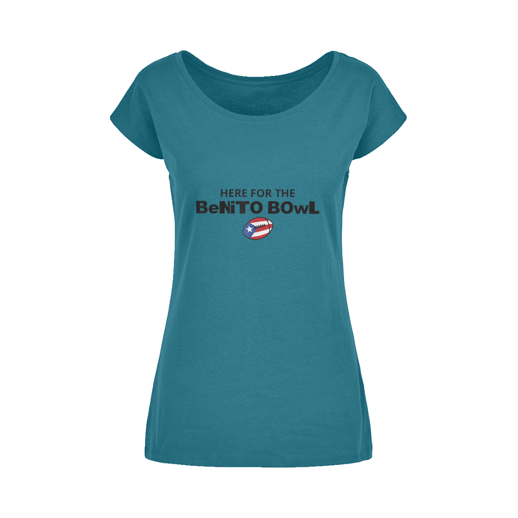 Benito Bowl Wide Neck Womens T-Shirt XS-5XL