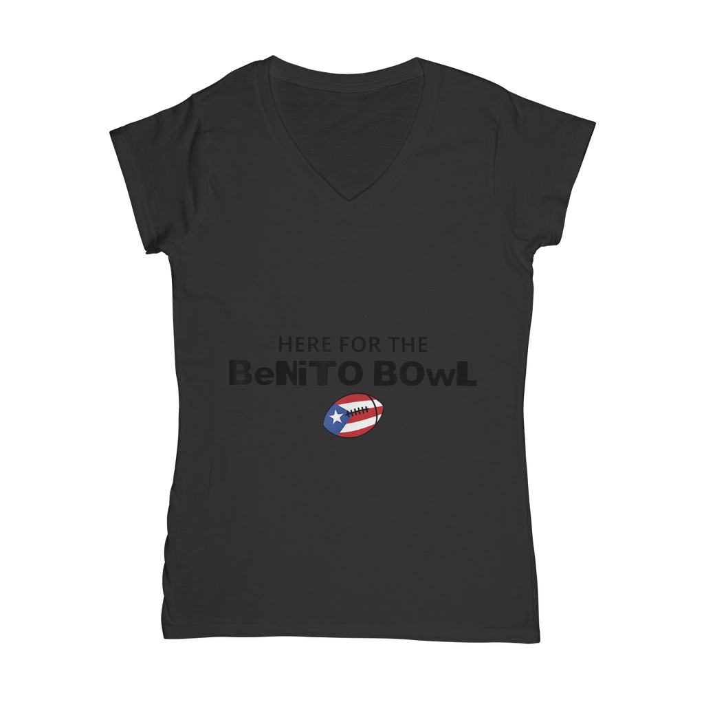 Benito Bowl Classic Women's V-Neck T-Shirt