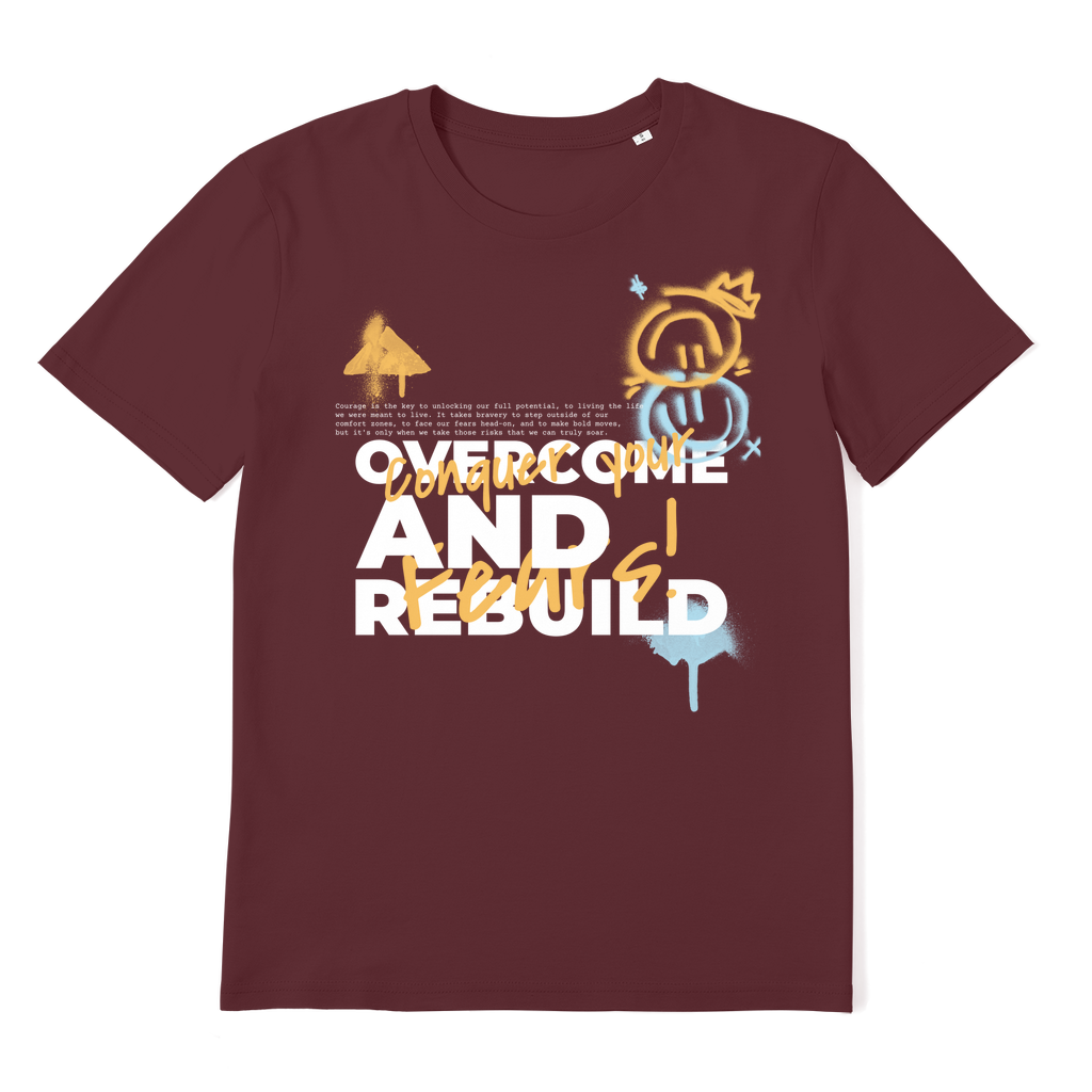 ZerofeaR Conquer Premium Organic Adult T-Shirt