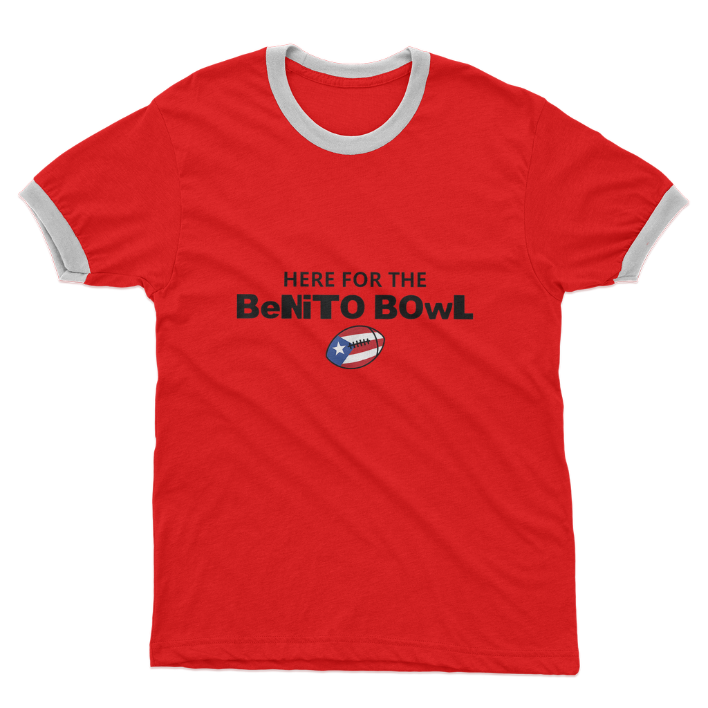Benito Bowl Adult Ringer T-Shirt