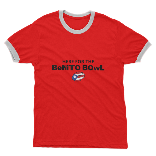 Benito Bowl Adult Ringer T-Shirt