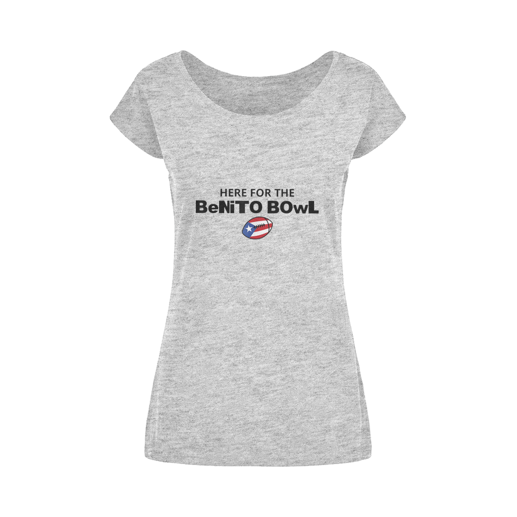 Benito Bowl Wide Neck Womens T-Shirt XS-5XL