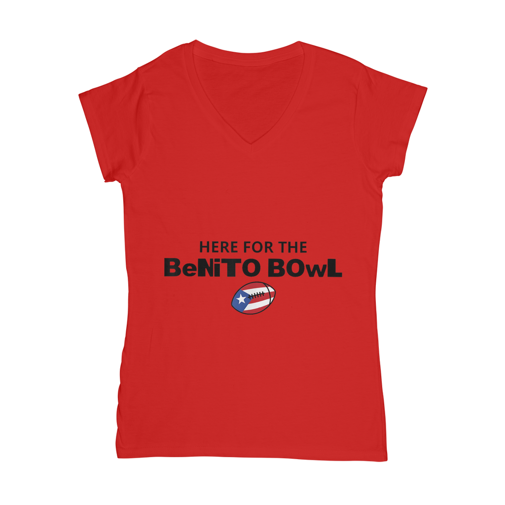 Benito Bowl Classic Women's V-Neck T-Shirt