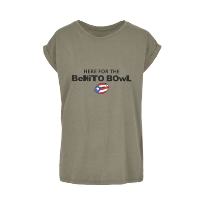 Benito Bowl Women's Extended Shoulder T-Shirt XS-5XL