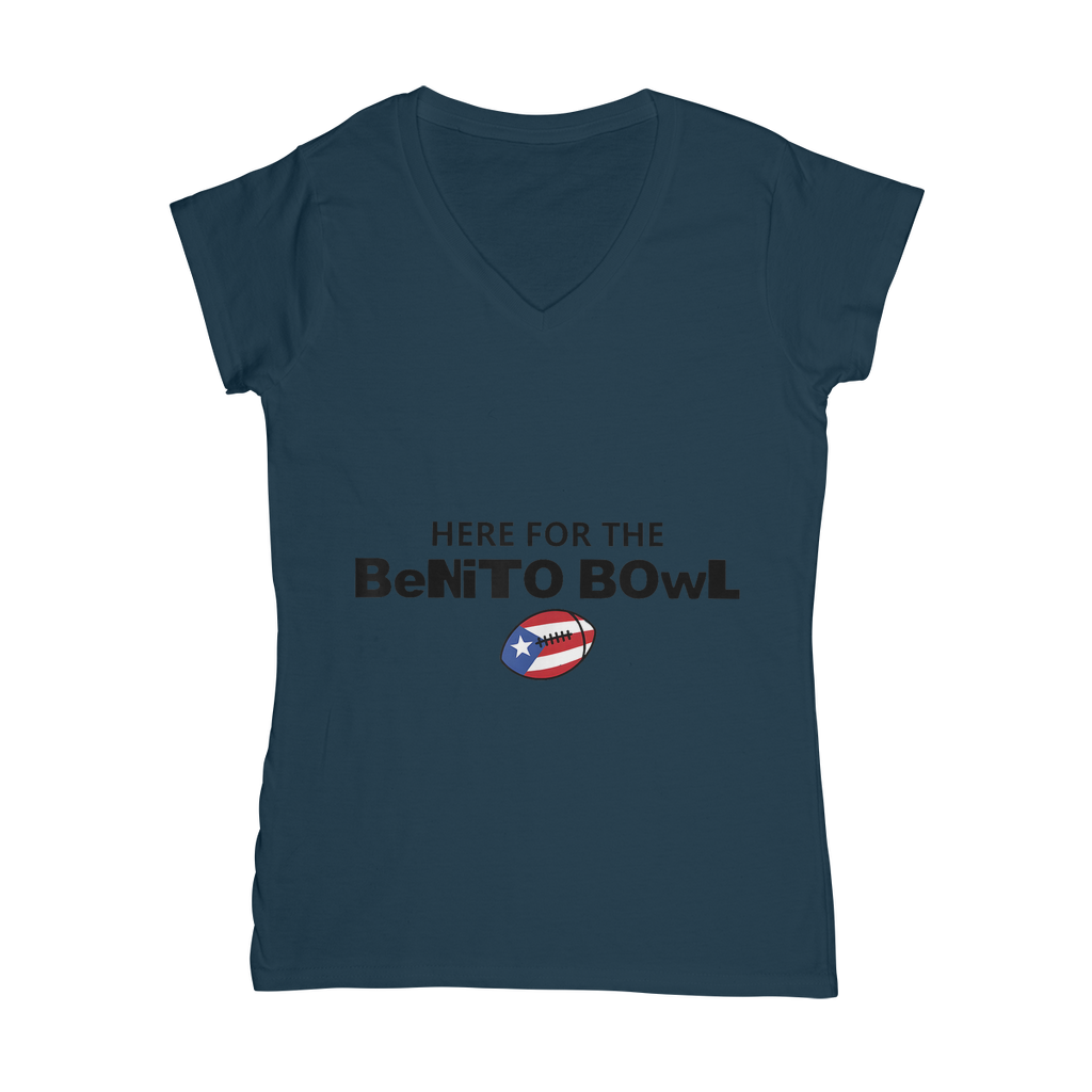 Benito Bowl Classic Women's V-Neck T-Shirt