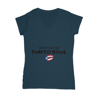 Benito Bowl Classic Women's V-Neck T-Shirt