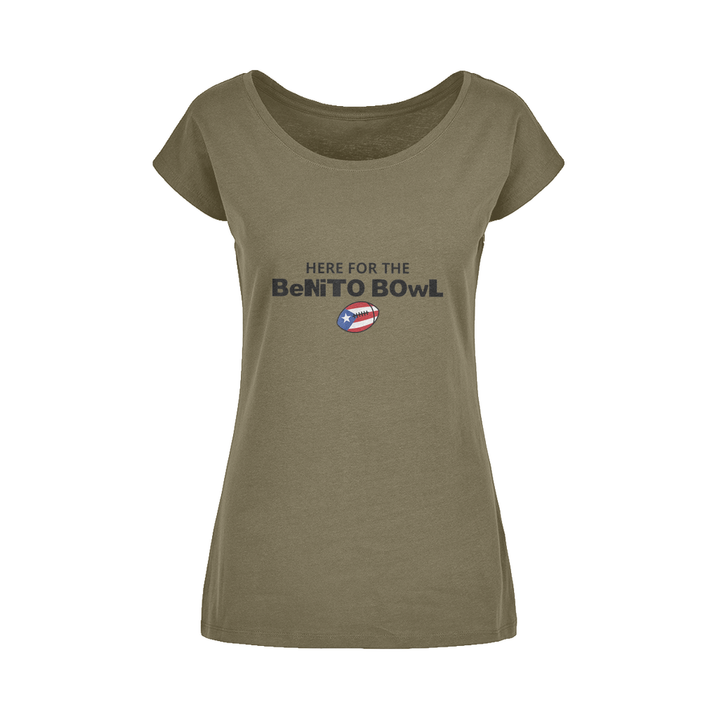 Benito Bowl Wide Neck Womens T-Shirt XS-5XL
