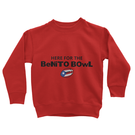 Benito Bowl Classic Kids Sweatshirt