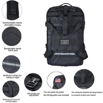 Motorcycle Helmet Backpack Waterproof