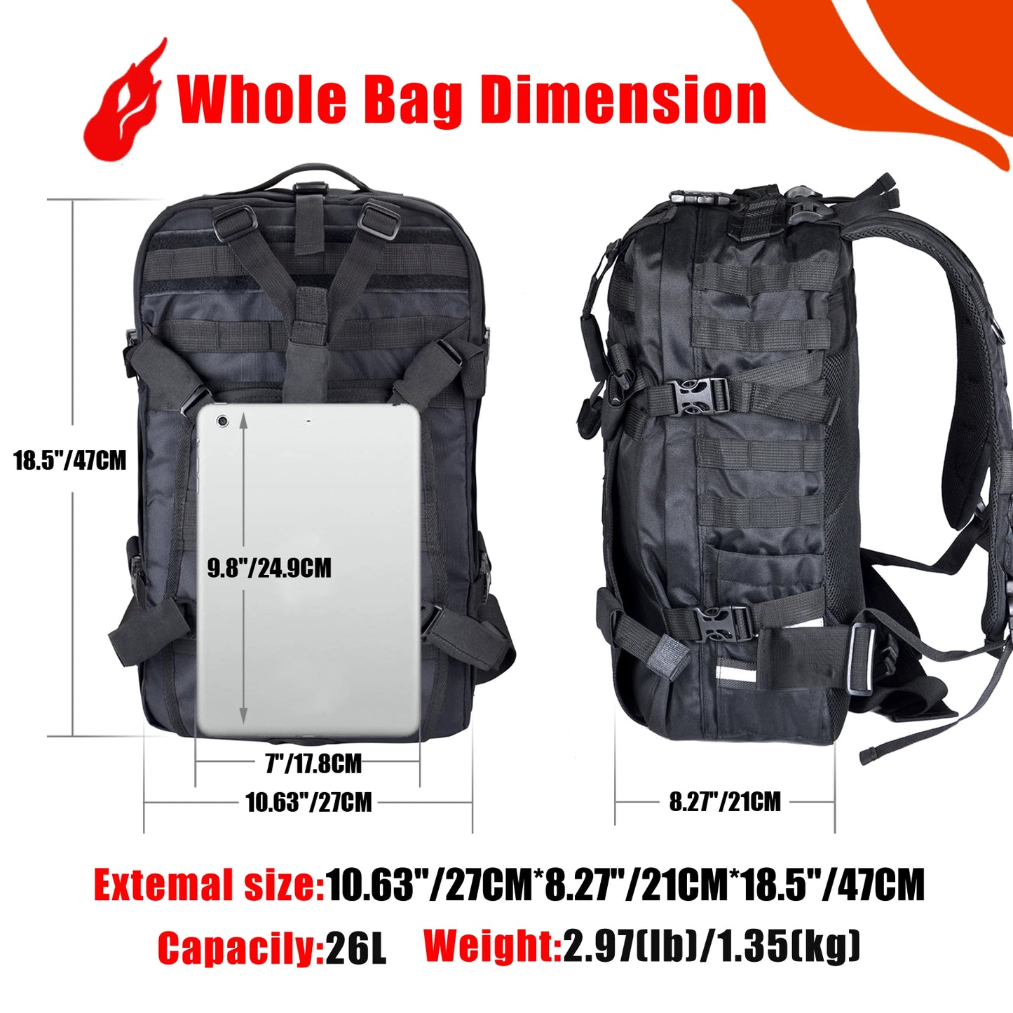 Motorcycle Helmet Backpack Waterproof