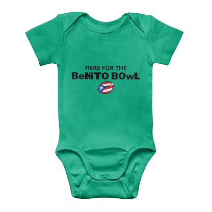 Benito Bowl Classic Baby Onesie Bodysuit