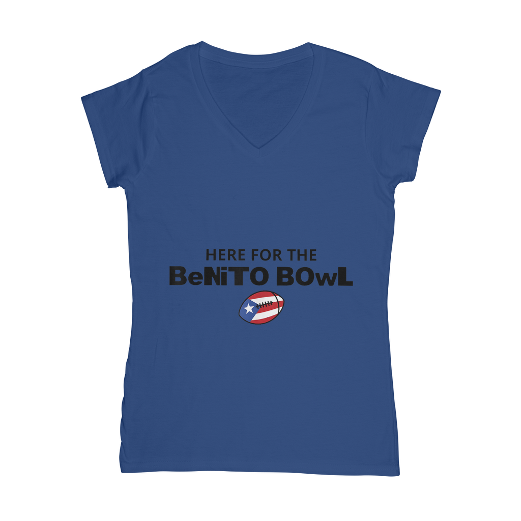Benito Bowl Classic Women's V-Neck T-Shirt