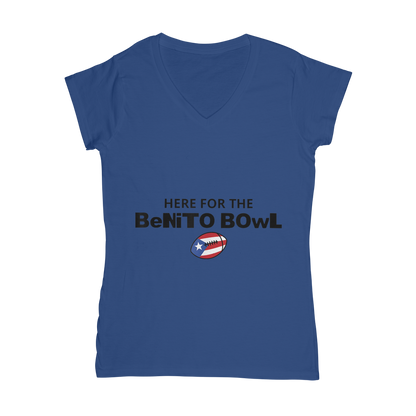 Benito Bowl Classic Women's V-Neck T-Shirt