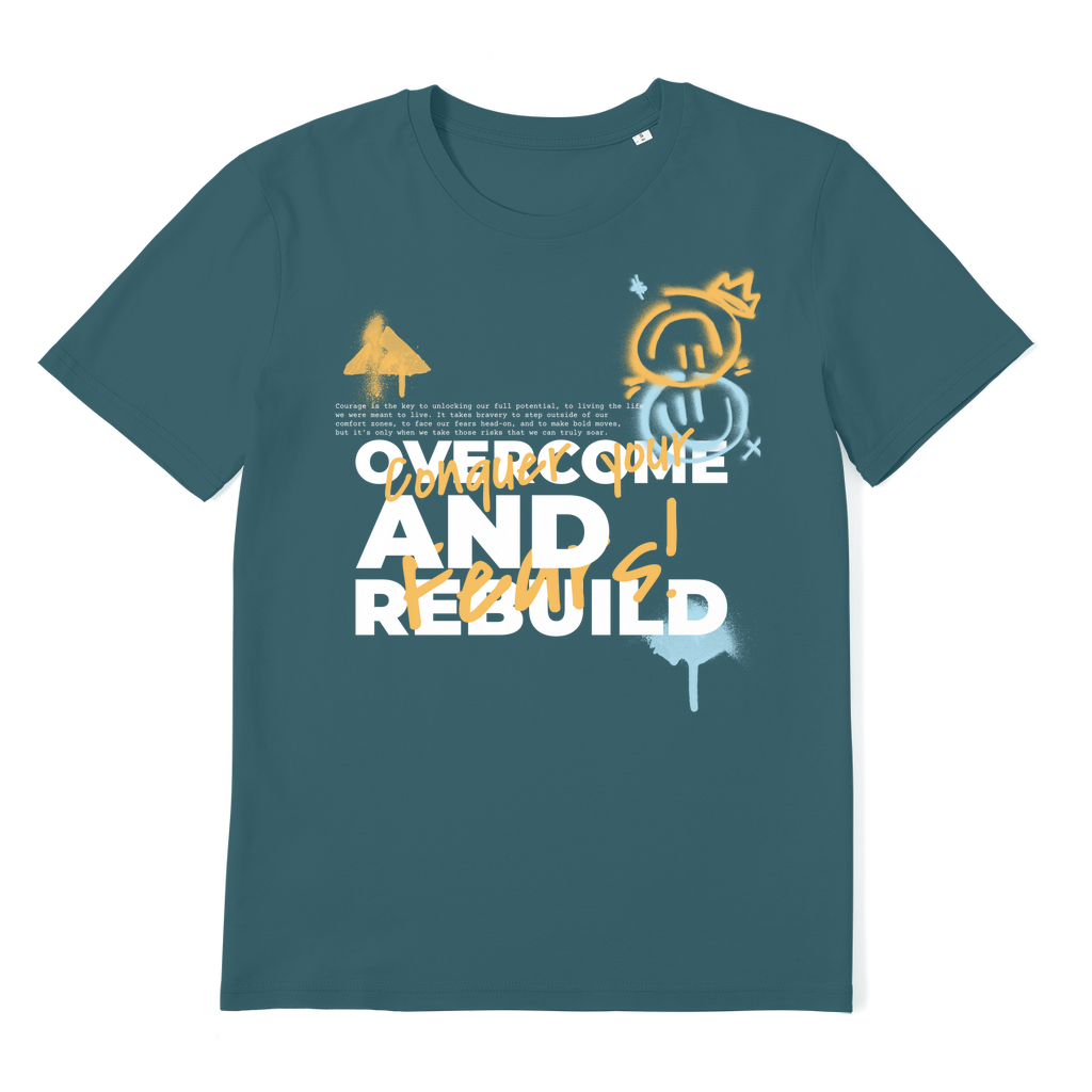 ZerofeaR Conquer Premium Organic Adult T-Shirt