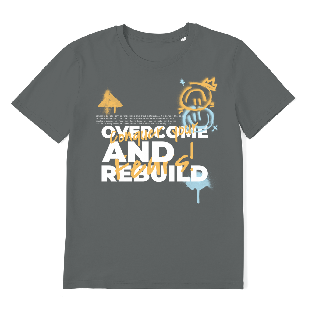 ZerofeaR Conquer Premium Organic Adult T-Shirt