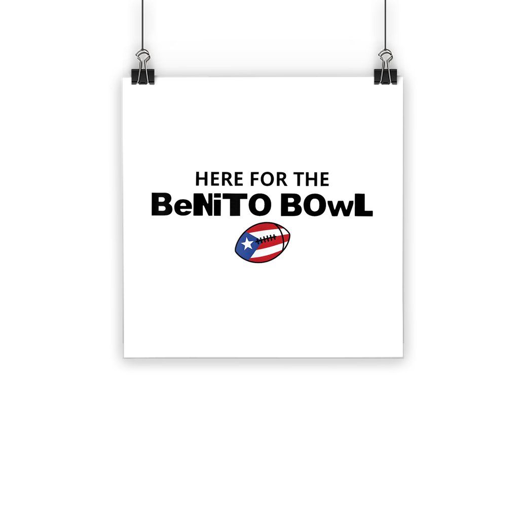 Benito Bowl Classic Poster