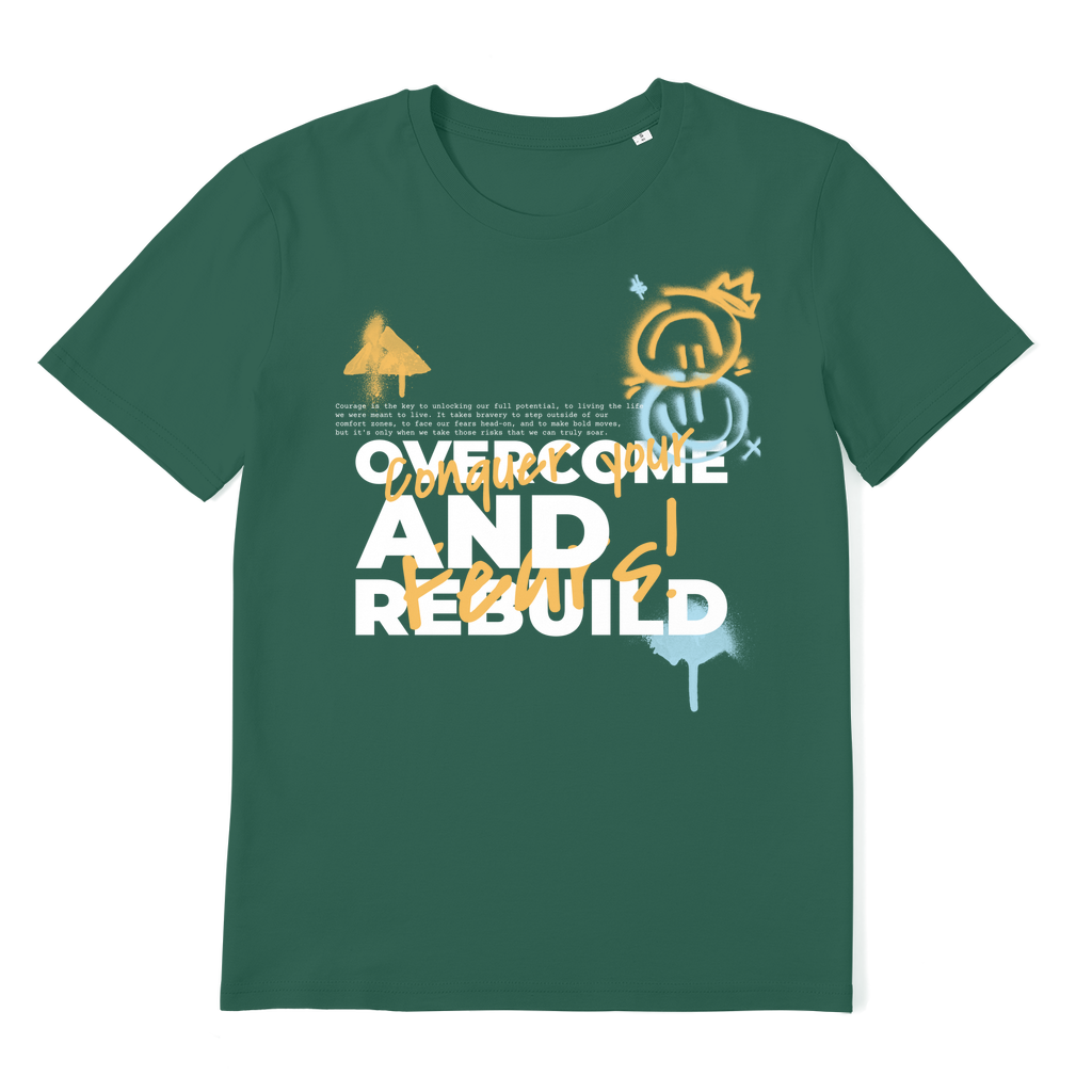 ZerofeaR Conquer Premium Organic Adult T-Shirt