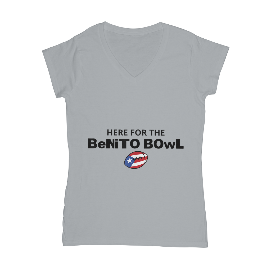 Benito Bowl Classic Women's V-Neck T-Shirt