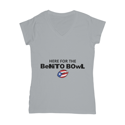 Benito Bowl Classic Women's V-Neck T-Shirt